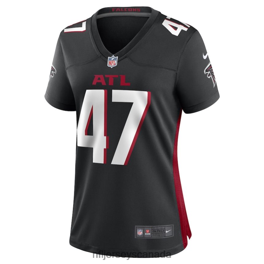 Women Arnold Ebiketie Atlanta Falcons Nike Black Game Player Jersey Clothing NFL TBXFR65380