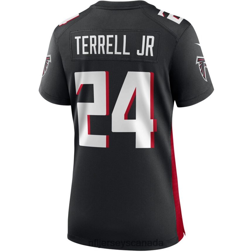 Women Atlanta Falcons AJ Terrell Jr Nike Black Game Jersey Clothing NFL TBXFR64877