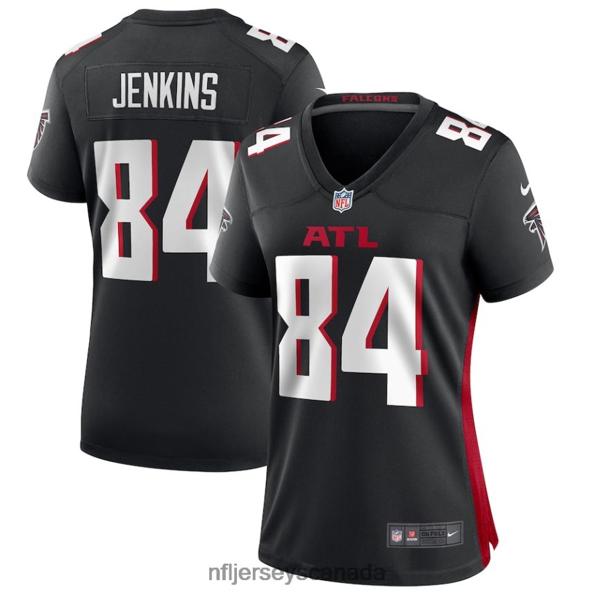 Women Atlanta Falcons Alfred Jenkins Nike Black Game Retired Player Jersey Clothing NFL TBXFR66867