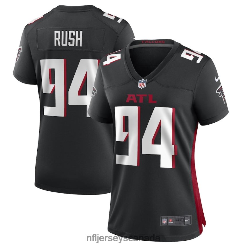 Women Atlanta Falcons Anthony Rush Nike Black Game Player Jersey Clothing NFL TBXFR65382