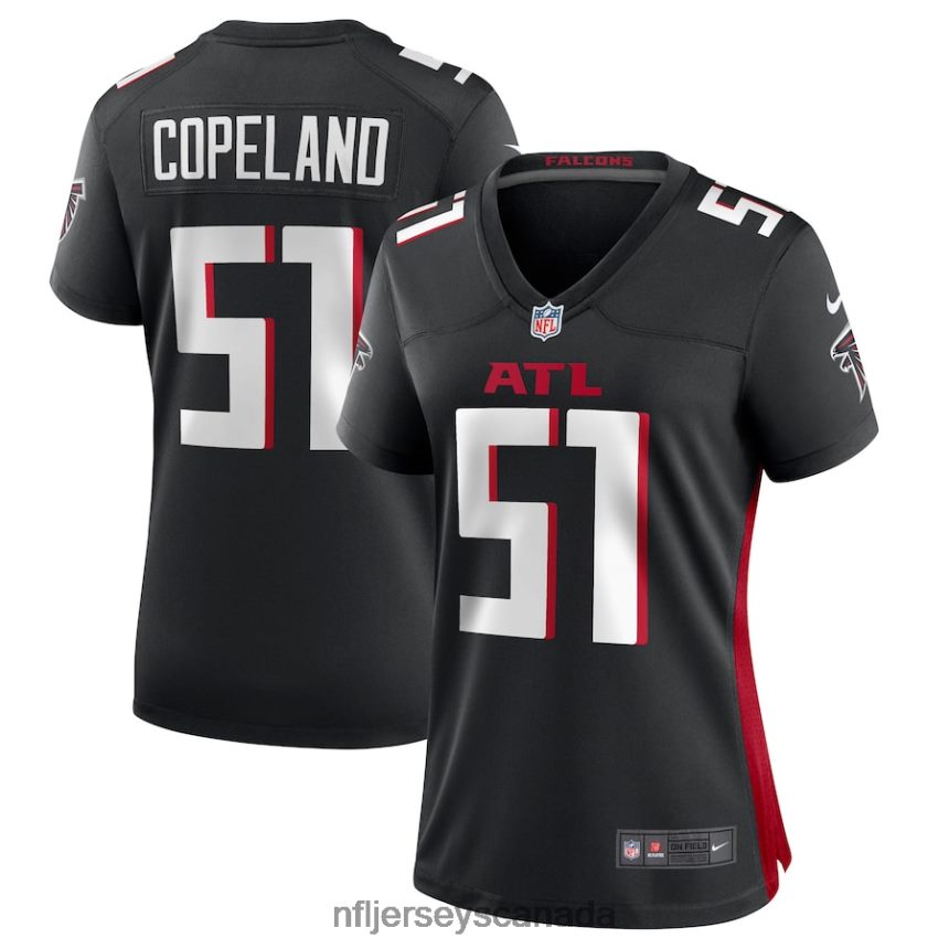Women Atlanta Falcons Brandon Copeland Nike Black Game Player Jersey Clothing NFL TBXFR65404