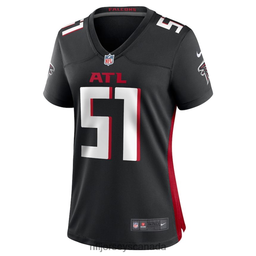 Women Atlanta Falcons Brandon Copeland Nike Black Game Player Jersey Clothing NFL TBXFR65404