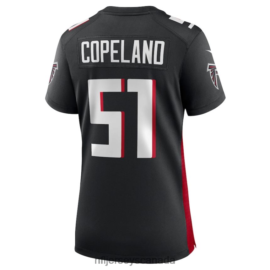 Women Atlanta Falcons Brandon Copeland Nike Black Game Player Jersey Clothing NFL TBXFR65404