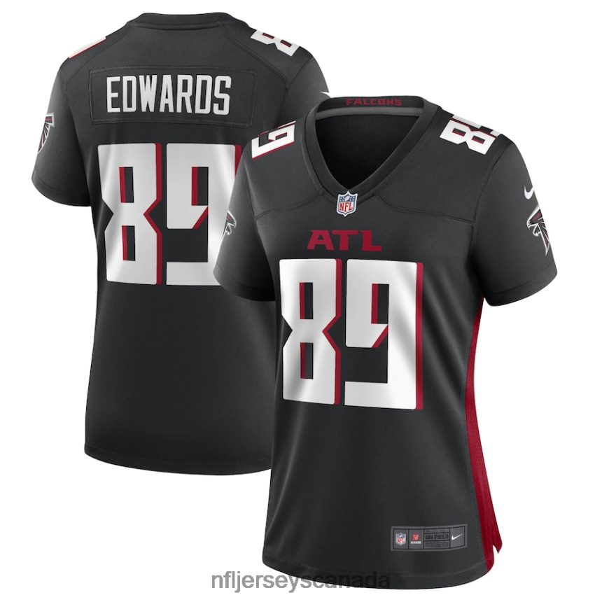 Women Atlanta Falcons Bryan Edwards Nike Black Game Player Jersey Clothing NFL TBXFR65391