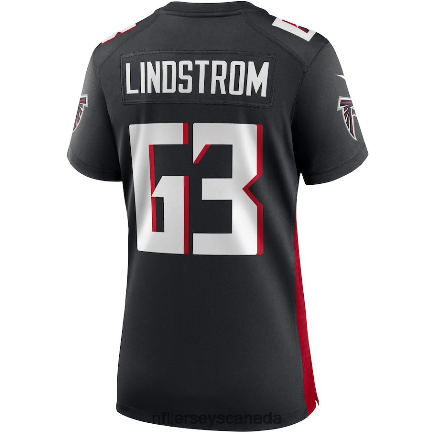 Women Atlanta Falcons Chris Lindstrom Nike Black Game Jersey Clothing NFL TBXFR65262