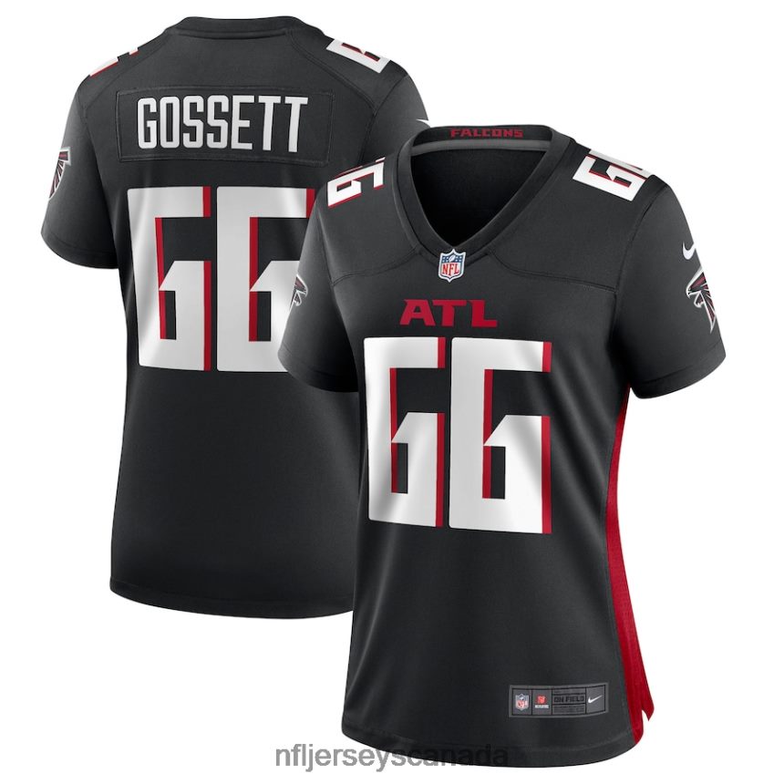 Women Atlanta Falcons Colby Gossett Nike Black Game Jersey Clothing NFL TBXFR64098