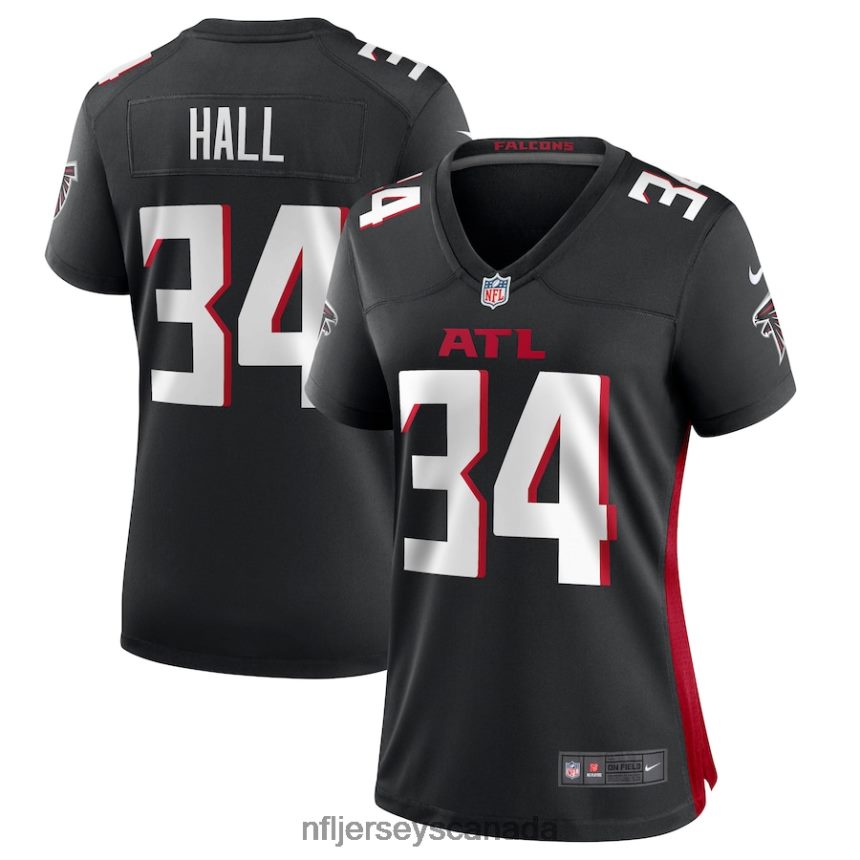 Women Atlanta Falcons Darren Hall Nike Black Game Jersey Clothing NFL TBXFR65385