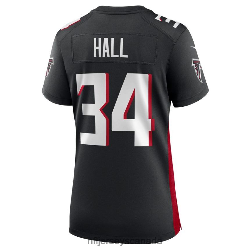 Women Atlanta Falcons Darren Hall Nike Black Game Jersey Clothing NFL TBXFR65385