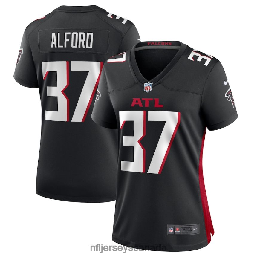 Women Atlanta Falcons Dee Alford Nike Black Player Game Jersey Clothing NFL TBXFR65398