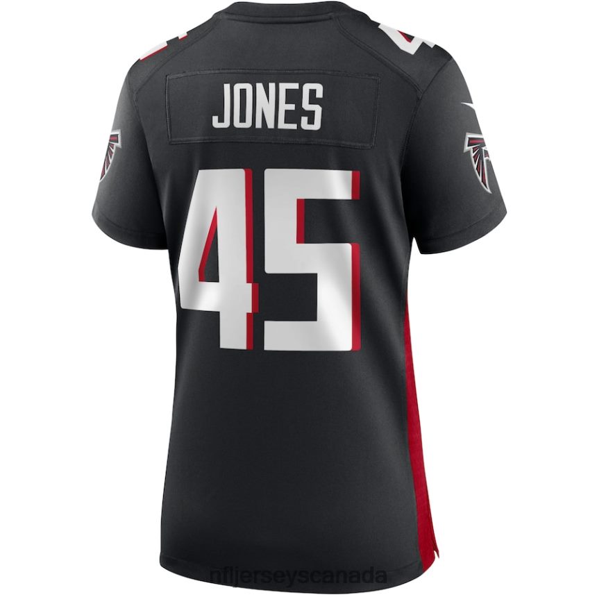 Women Atlanta Falcons Deion Jones Nike Black Game Jersey Clothing NFL TBXFR66607