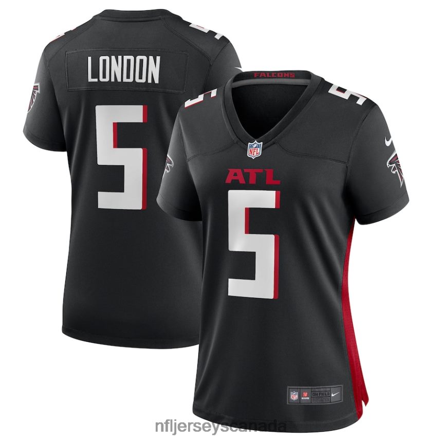 Women Atlanta Falcons Drake London Nike Black Player Game Jersey Clothing NFL TBXFR62408