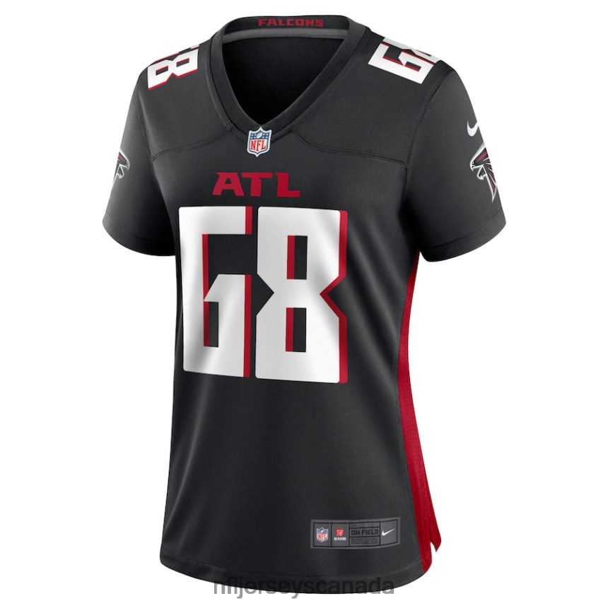 Women Atlanta Falcons Elijah Wilkinson Nike Black Game Jersey Clothing NFL TBXFR65388