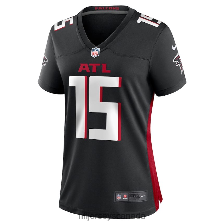 Women Atlanta Falcons Feleipe Franks Nike Black Game Jersey Clothing NFL TBXFR65368