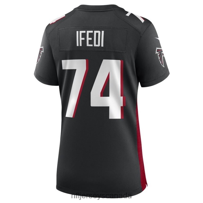 Women Atlanta Falcons Germain Ifedi Nike Black Game Player Jersey Clothing NFL TBXFR65392
