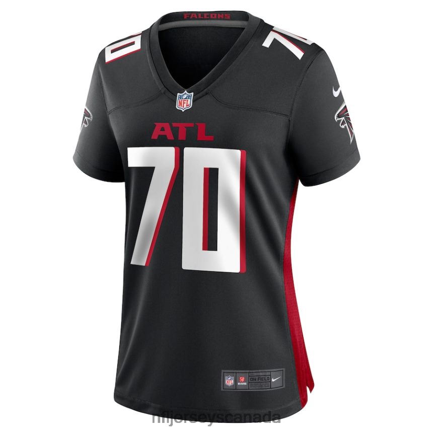 Women Atlanta Falcons Jake Matthews Nike Black Game Jersey Clothing NFL TBXFR66920