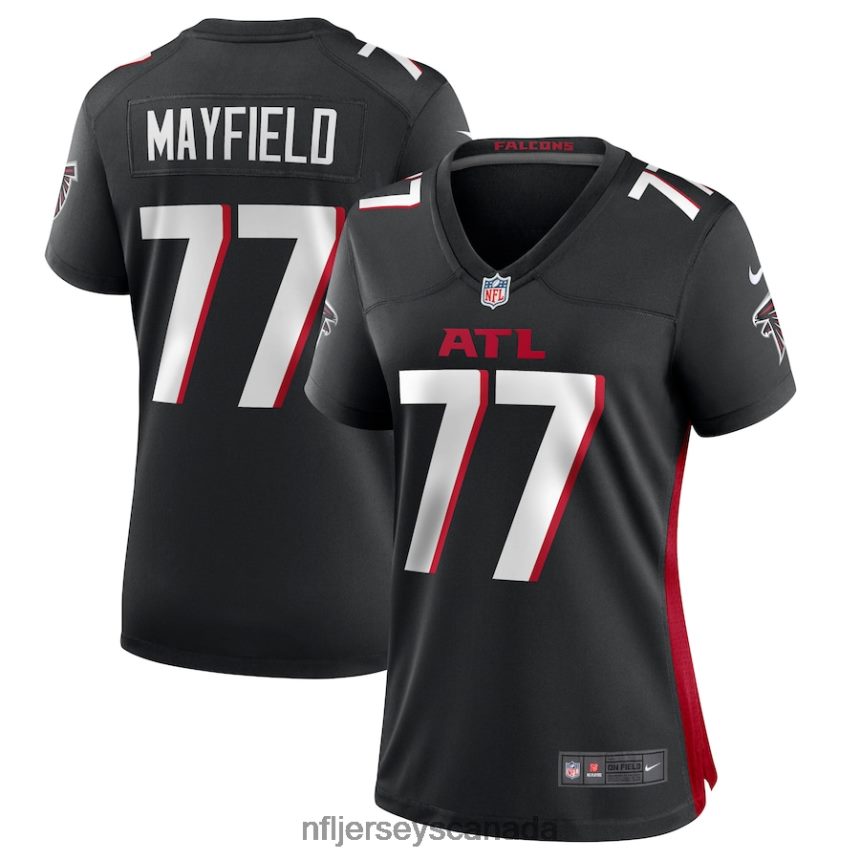 Women Atlanta Falcons Jalen Mayfield Nike Black Game Jersey Clothing NFL TBXFR65359
