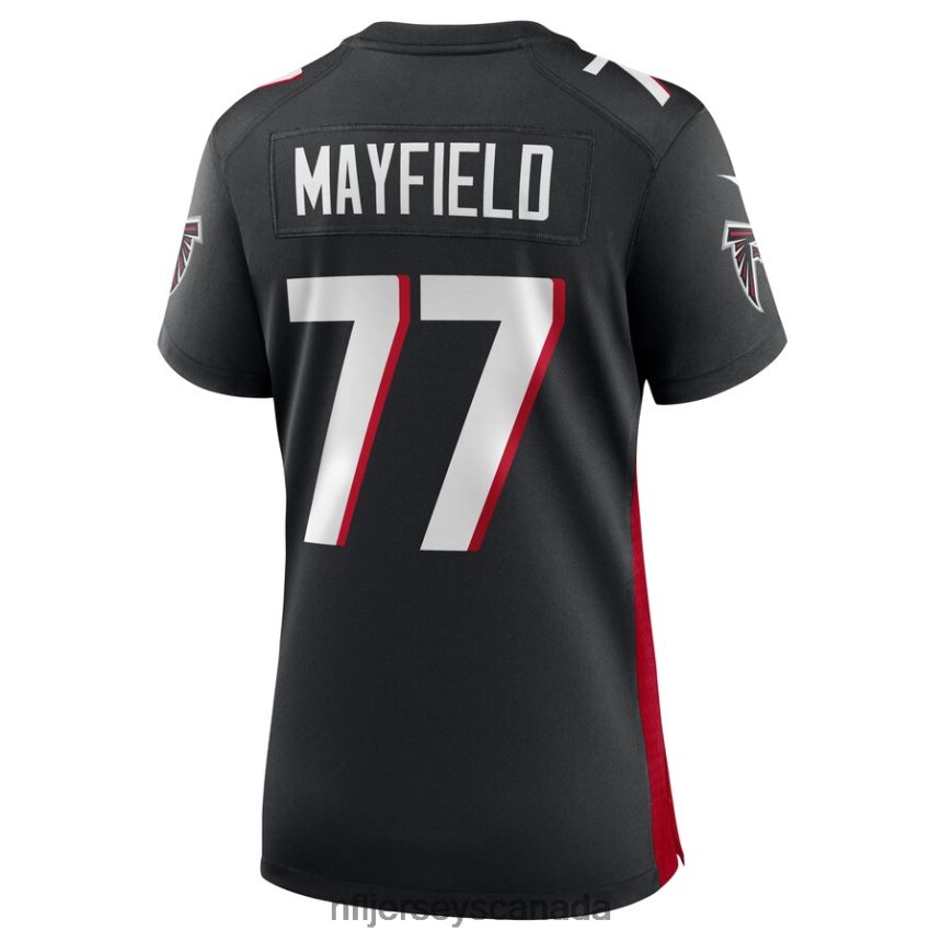 Women Atlanta Falcons Jalen Mayfield Nike Black Game Jersey Clothing NFL TBXFR65359
