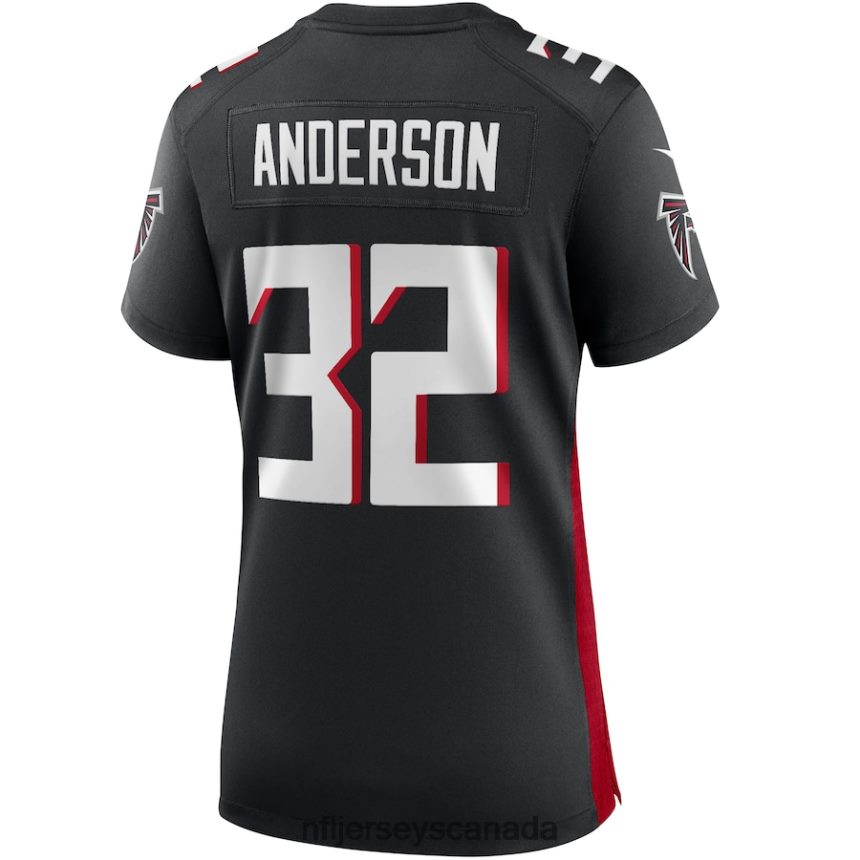 Women Atlanta Falcons Jamal Anderson Nike Black Game Retired Player Jersey Clothing NFL TBXFR64655