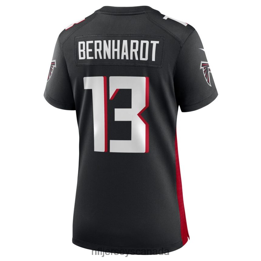 Women Atlanta Falcons Jared Bernhardt Nike Black Player Game Jersey Clothing NFL TBXFR65381