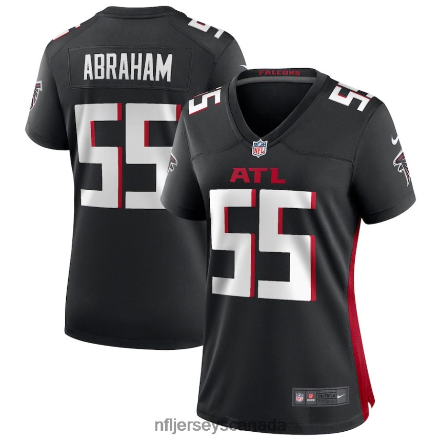 Women Atlanta Falcons John Abraham Nike Black Game Retired Player Jersey Clothing NFL TBXFR66572