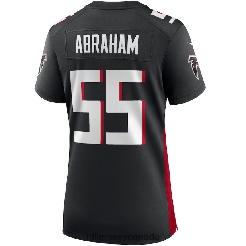 Women Atlanta Falcons John Abraham Nike Black Game Retired Player Jersey Clothing NFL TBXFR66572
