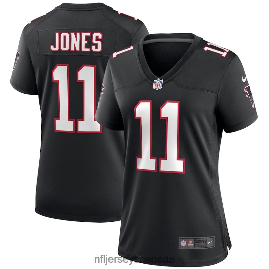 Women Atlanta Falcons Julio Jones Nike Black Throwback Game Jersey Clothing NFL TBXFR61324