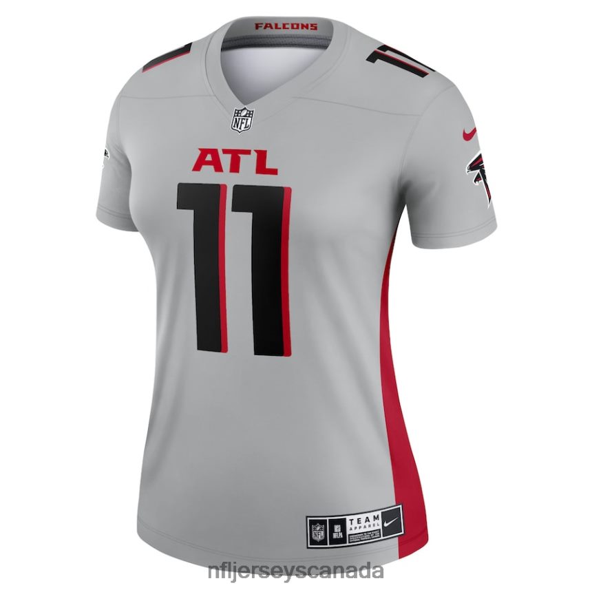 Women Atlanta Falcons Julio Jones Nike Silver Inverted Legend Jersey Clothing NFL TBXFR65087