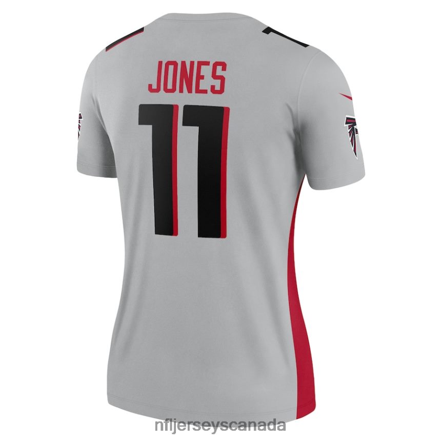 Women Atlanta Falcons Julio Jones Nike Silver Inverted Legend Jersey Clothing NFL TBXFR65087
