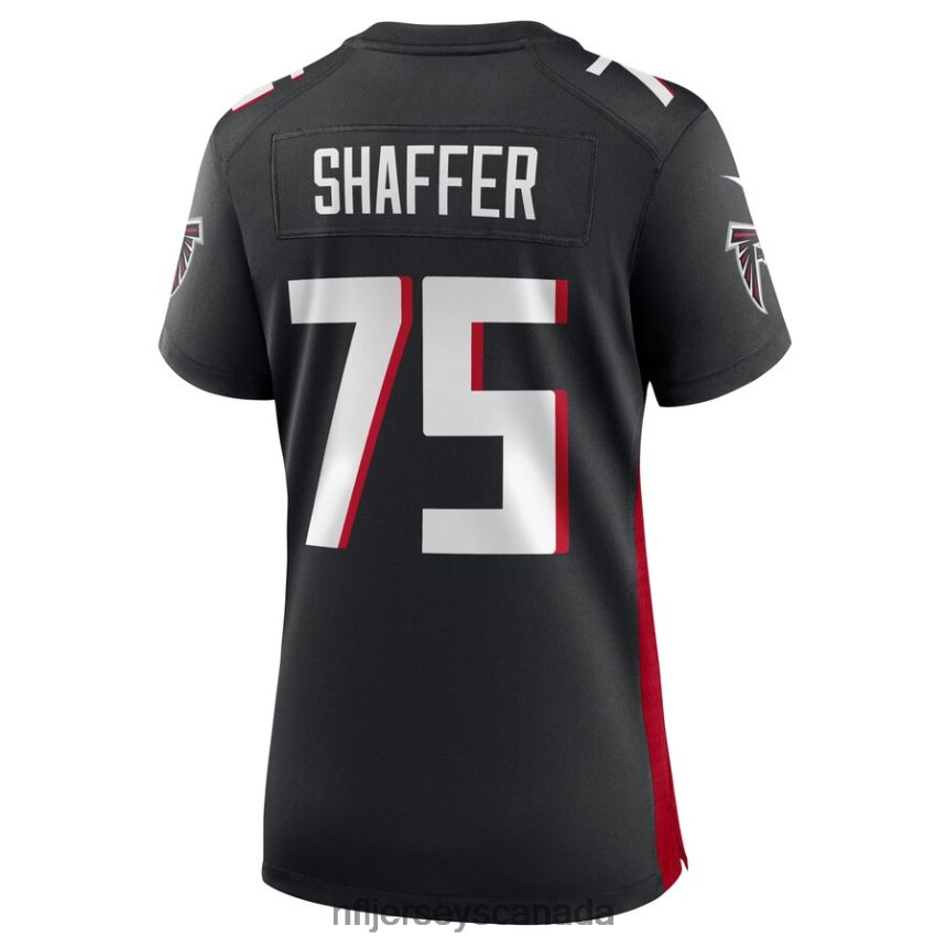 Women Atlanta Falcons Justin Shaffer Nike Black Player Game Jersey Clothing NFL TBXFR64814