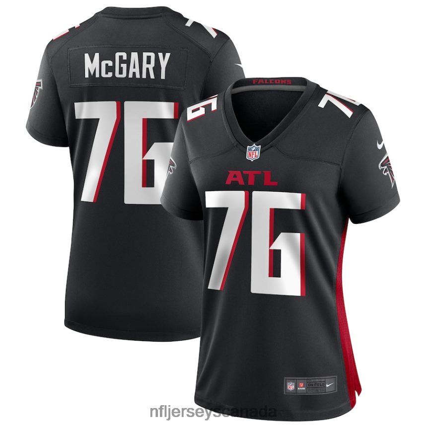 Women Atlanta Falcons Kaleb McGary Nike Black Game Jersey Clothing NFL TBXFR65272