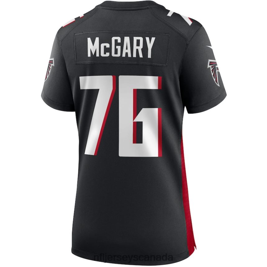 Women Atlanta Falcons Kaleb McGary Nike Black Game Jersey Clothing NFL TBXFR65272