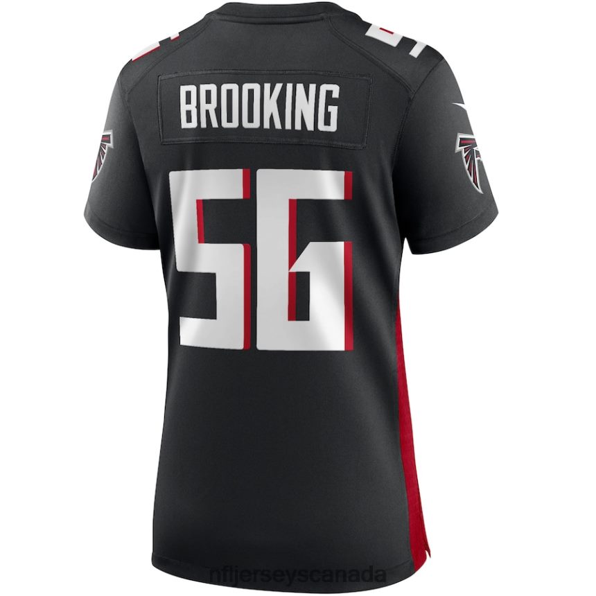 Women Atlanta Falcons Keith Brooking Nike Black Game Retired Player Jersey Clothing NFL TBXFR65302