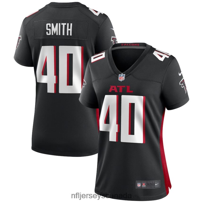 Women Atlanta Falcons Keith Smith Nike Black Game Jersey Clothing NFL TBXFR66320