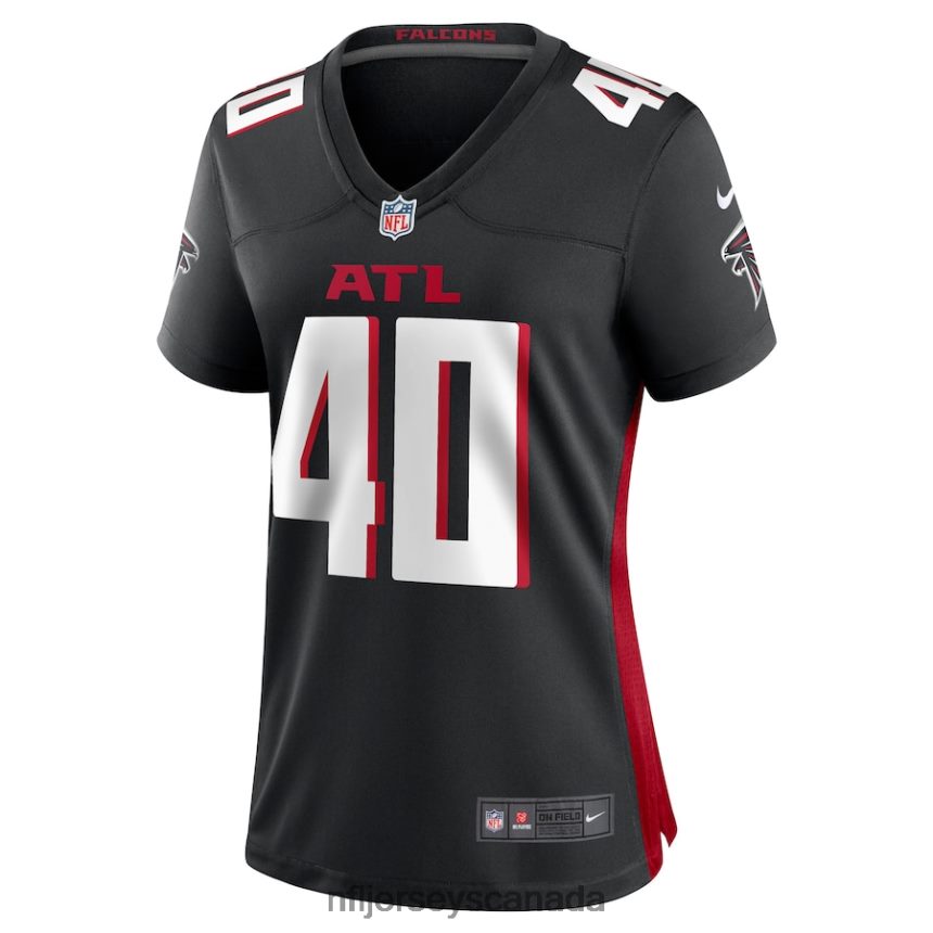 Women Atlanta Falcons Keith Smith Nike Black Game Jersey Clothing NFL TBXFR66320