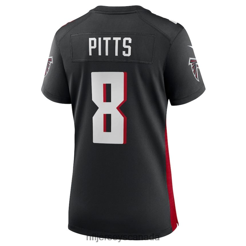 Women Atlanta Falcons Kyle Pitts Nike Black 2021 Draft First Round Pick Player Game Jersey Clothing NFL TBXFR63725