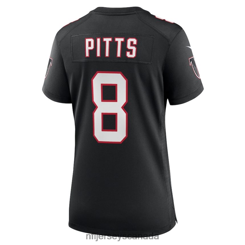 Women Atlanta Falcons Kyle Pitts Nike Black Game Jersey Clothing NFL TBXFR65197