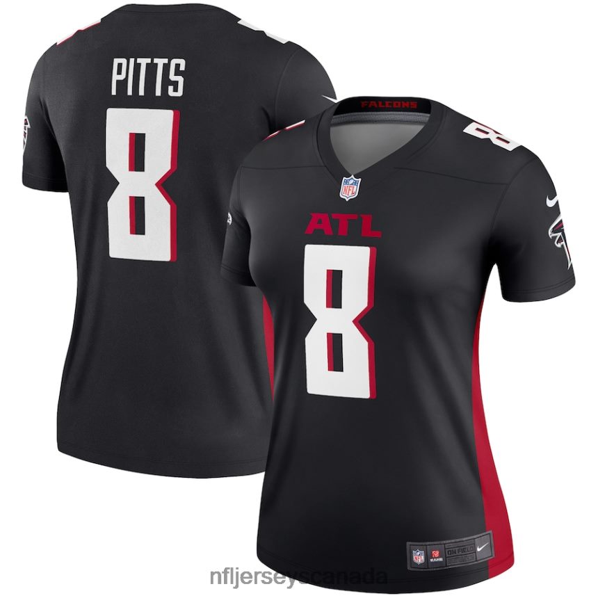 Women Atlanta Falcons Kyle Pitts Nike Black Legend Jersey Clothing NFL TBXFR64040
