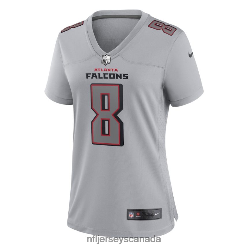Women Atlanta Falcons Kyle Pitts Nike Gray Atmosphere Fashion Game Jersey Clothing NFL TBXFR65088