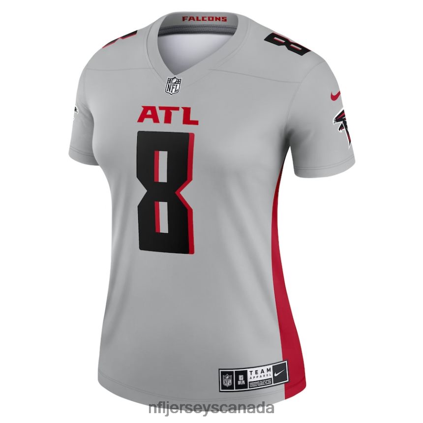 Women Atlanta Falcons Kyle Pitts Nike Gray Inverted Legend Jersey Clothing NFL TBXFR63632