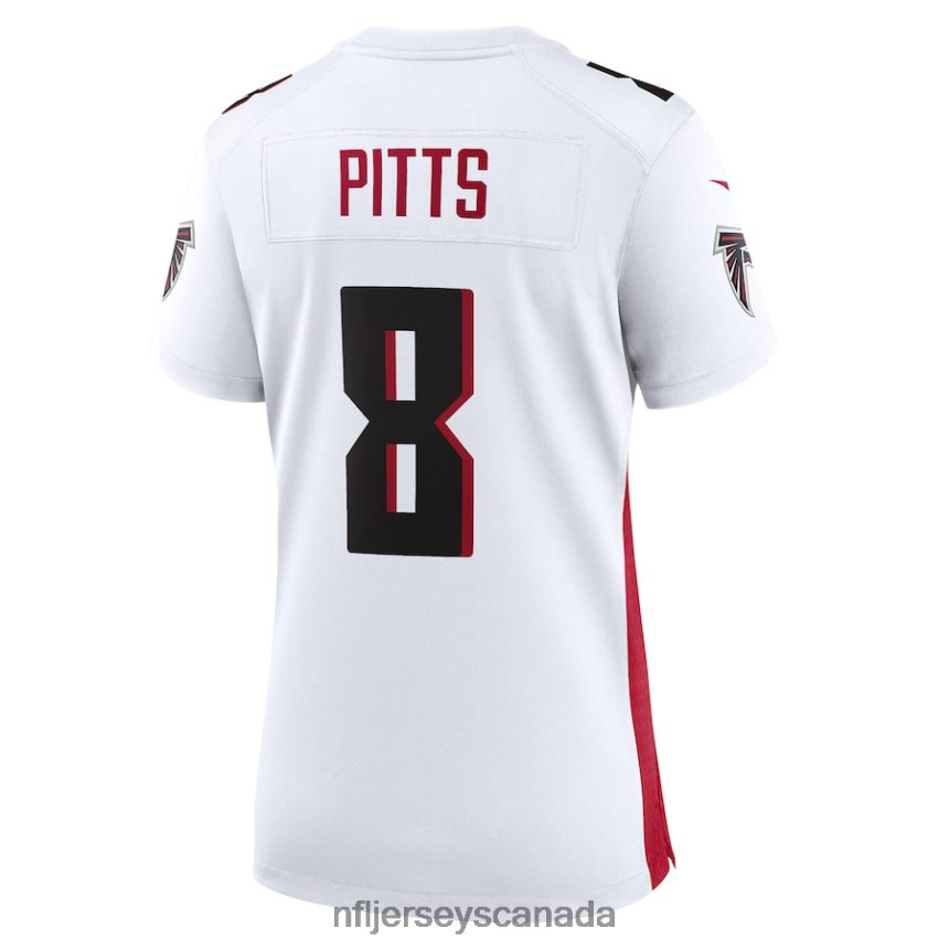 Women Atlanta Falcons Kyle Pitts Nike White Game Player Jersey Clothing NFL TBXFR63947