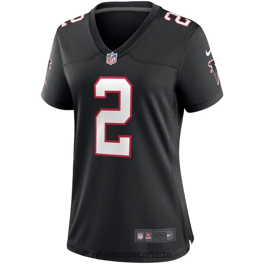Women Atlanta Falcons Matt Ryan Nike Black Throwback Game Jersey Clothing NFL TBXFR61755