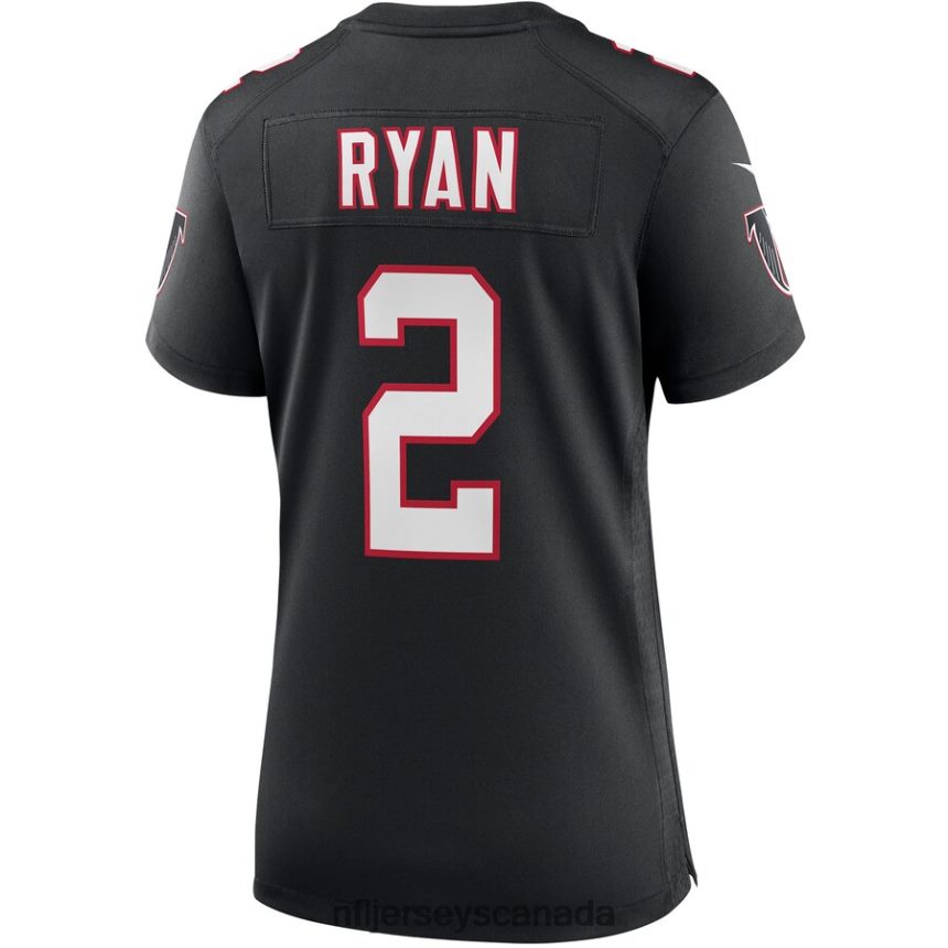 Women Atlanta Falcons Matt Ryan Nike Black Throwback Game Jersey Clothing NFL TBXFR61755