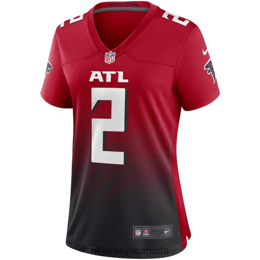 Women Atlanta Falcons Matt Ryan Nike Red 2nd Alternate Game Jersey Clothing NFL TBXFR63167
