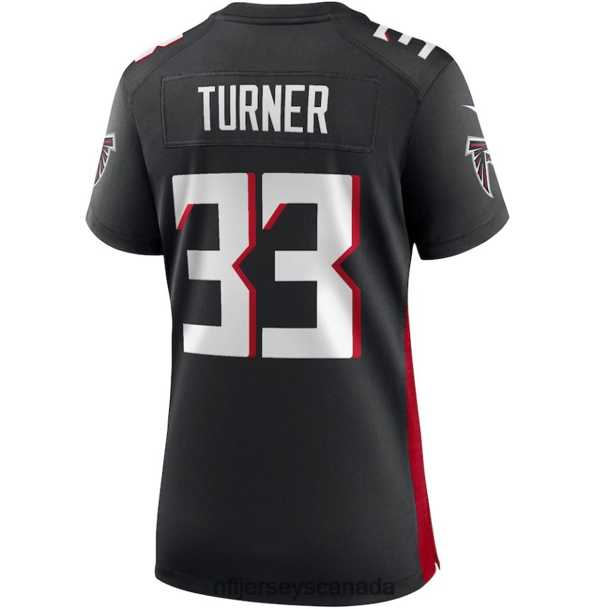 Women Atlanta Falcons Michael Turner Nike Black Game Retired Player Jersey Clothing NFL TBXFR66317