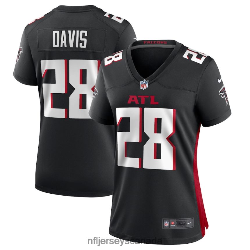 Women Atlanta Falcons Mike Davis Nike Black Game Player Jersey Clothing NFL TBXFR65402