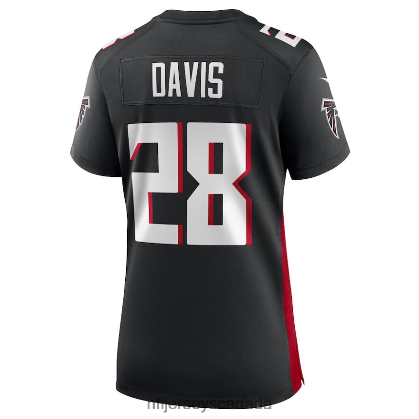 Women Atlanta Falcons Mike Davis Nike Black Game Player Jersey Clothing NFL TBXFR65402