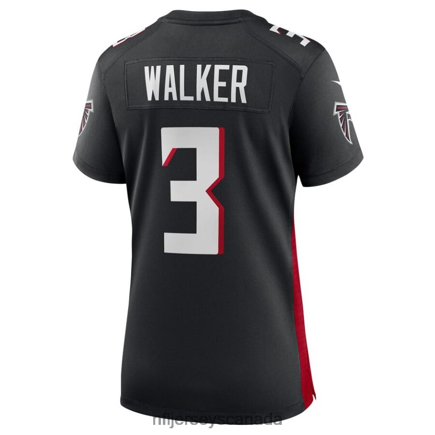 Women Atlanta Falcons Mykal Walker Nike Black Game Player Jersey Clothing NFL TBXFR65377