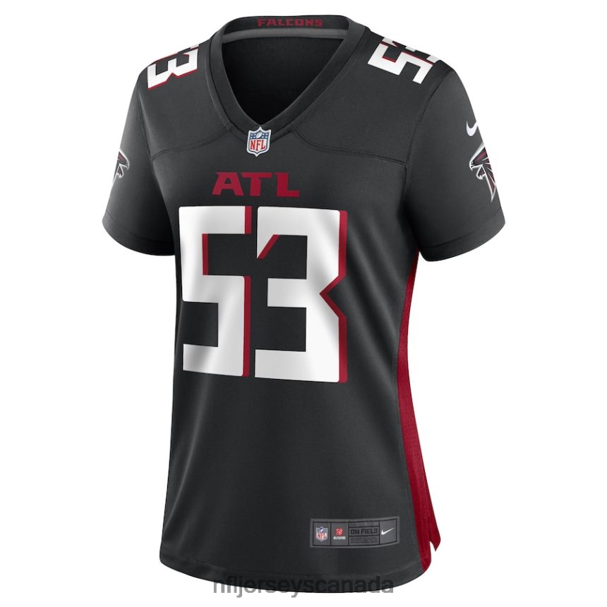 Women Atlanta Falcons Nick Kwiatkoski Nike Black Game Player Jersey Clothing NFL TBXFR65383