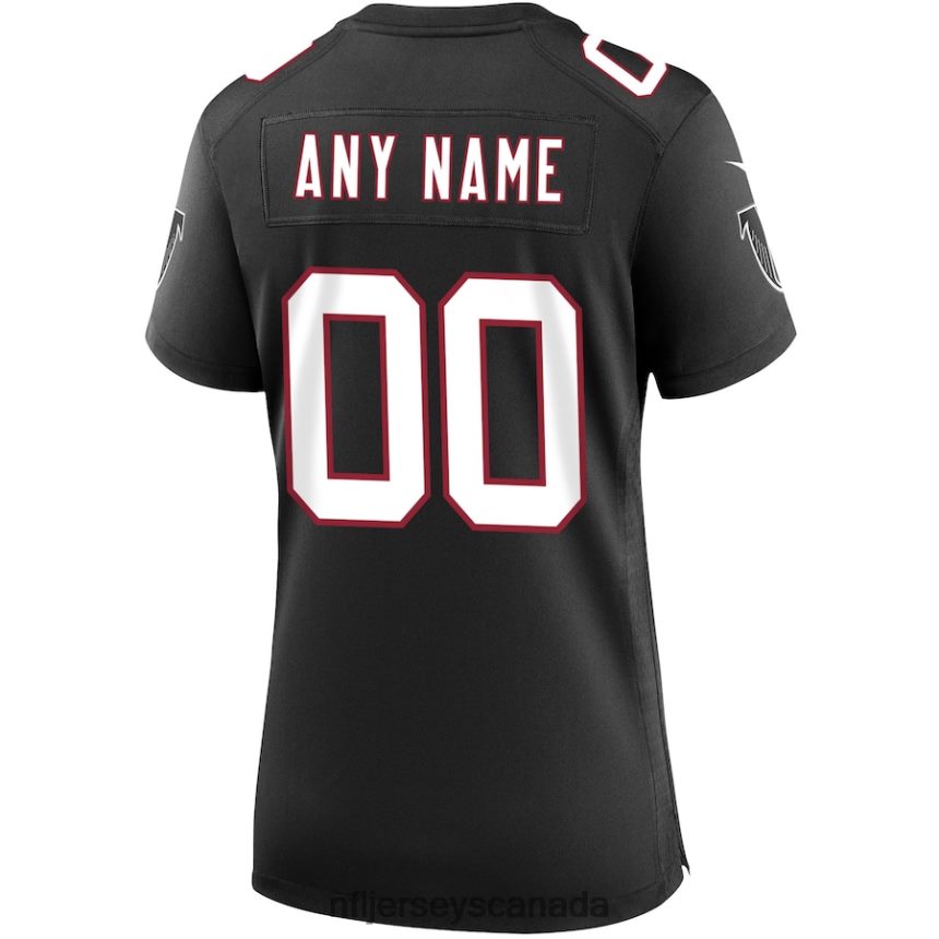 Women Atlanta Falcons Nike Black Throwback Custom Game Jersey Clothing NFL TBXFR62696
