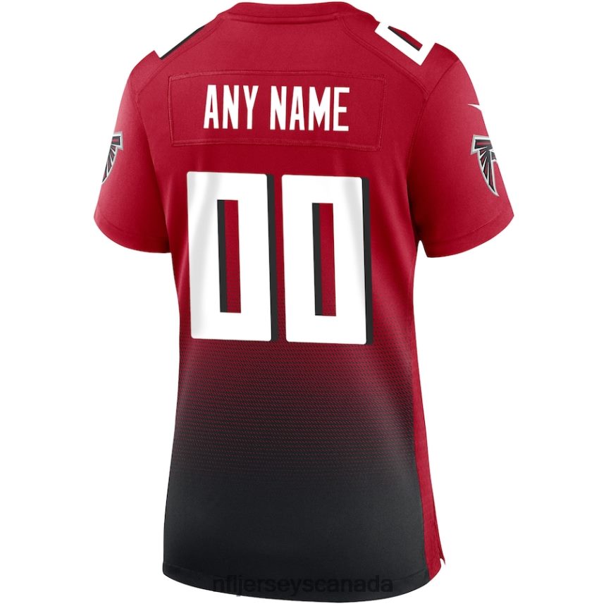 Women Atlanta Falcons Nike Red Alternate Custom Game Jersey Clothing NFL TBXFR61581
